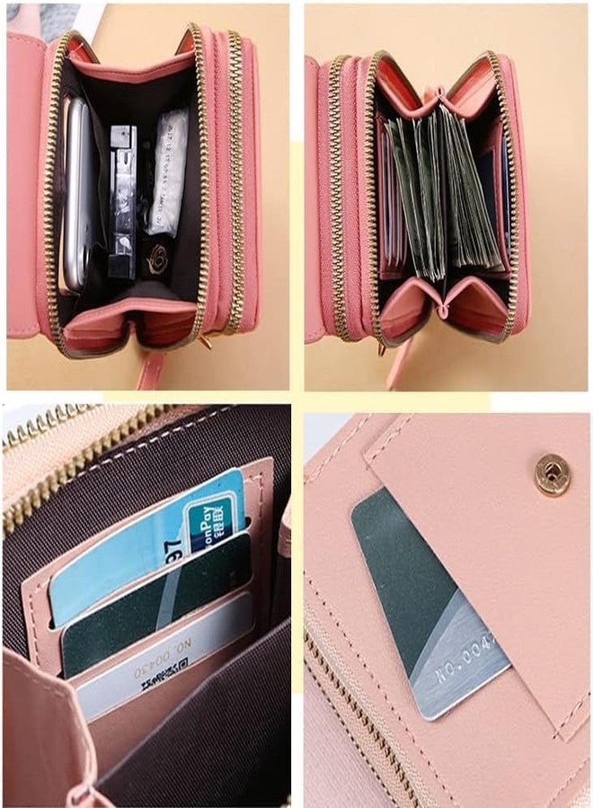 REMICH Lightweight Touch Screen Phone Crossbody Bag for Ladies, Premium PU Leather Mobile Pouch with Wallet Storage, Card Slots, Coin Sections & Adjustable Shoulder Strap [[ 1Pc, Multi ]] - Image 5